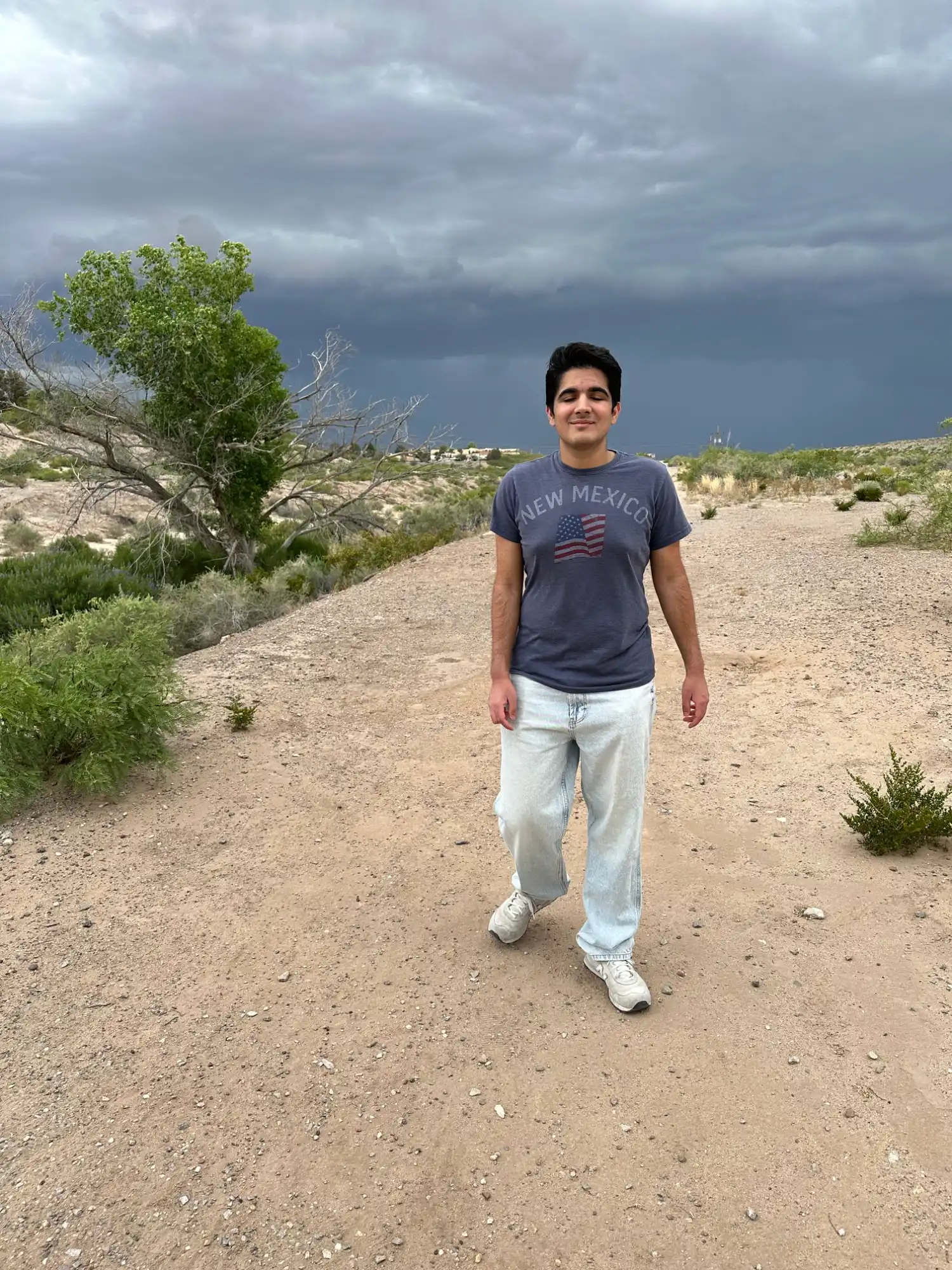 Aniket on trail